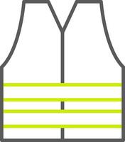 Sleeveless Line Two Color Icon vector