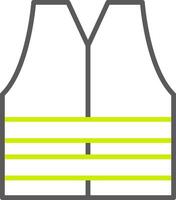 Sleeveless Line Two Color Icon vector