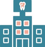 Dental Care Glyph Two Color Icon vector