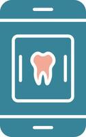 Medical App Glyph Two Color Icon vector