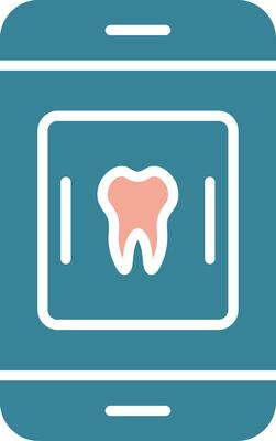 Medical App Glyph Two Color Icon