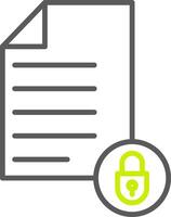 Classified Line Two Color Icon vector