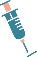 Syringe Glyph Two Color Icon vector