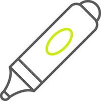 Marker Line Two Color Icon vector