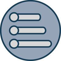 Progress Bar Line Filled Grey Icon vector