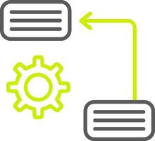 Prioritize Line Two Color Icon vector
