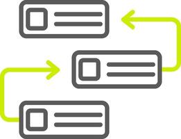 Backlog Line Two Color Icon vector