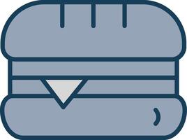 Sandwhich Line Filled Grey Icon vector