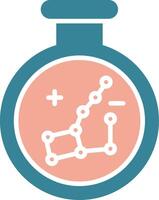Constellation Glyph Two Color Icon vector