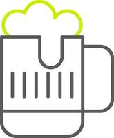 Beer Line Two Color Icon vector