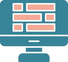 Dashboard Glyph Two Color Icon vector