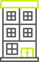 Appartment Line Two Color Icon vector