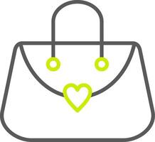 Purse Line Two Color Icon vector