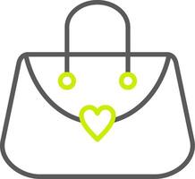 Purse Line Two Color Icon vector