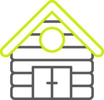 Cabin Line Two Color Icon vector