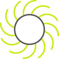 Nebula Line Two Color Icon vector