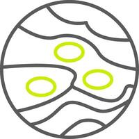 Planet Line Two Color Icon vector