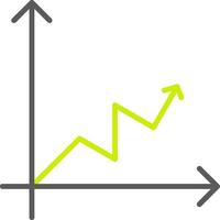 Line Two Color Chart Line Two Color Icon vector