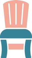 Armchair Glyph Two Color Icon vector