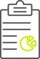 Clipboard Line Two Color Icon vector