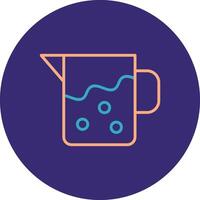 Pitcher Line Two Color Circle Icon vector