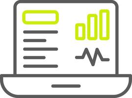 Dashboard Line Two Color Icon vector