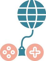 Internet Glyph Two Color Icon vector