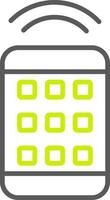 Remote Control Line Two Color Icon vector