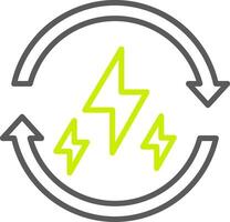 Renewable Energy Line Two Color Icon vector