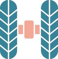 Wheel Alignment Glyph Two Color Icon vector