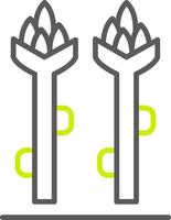 Asparagus Line Two Color Icon vector