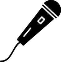 Mic Glyph Two Color Icon vector