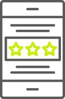 Rating Line Two Color Icon vector
