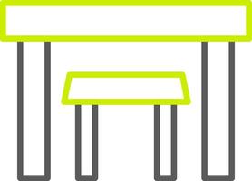 Tables Line Two Color Icon vector