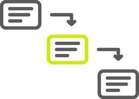 Waterfall Line Two Color Icon vector
