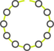 Bracelet Line Two Color Icon vector