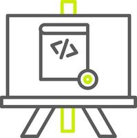Demo Line Two Color Icon vector