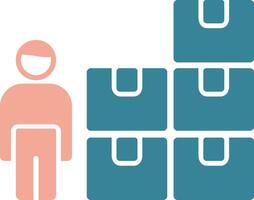 Control Glyph Two Color Icon vector