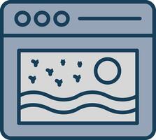 Browser Line Filled Grey Icon vector