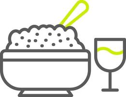 Iftar Line Two Color Icon vector