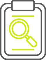 Magnifying Glass Line Two Color Icon vector