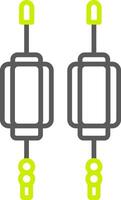 Lantern Line Two Color Icon vector