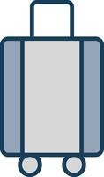 Luggage Line Filled Grey Icon vector