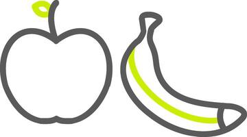 Healthy Eating Line Two Color Icon vector