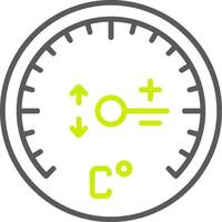 Gauge Line Two Color Icon vector