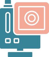 Gopro Glyph Two Color Icon vector