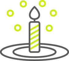 Bunsen Burner Line Two Color Icon vector