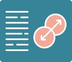 Transition Glyph Two Color Icon vector