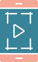 Screenshot Glyph Two Color Icon vector