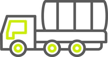 Lorry Line Two Color Icon vector